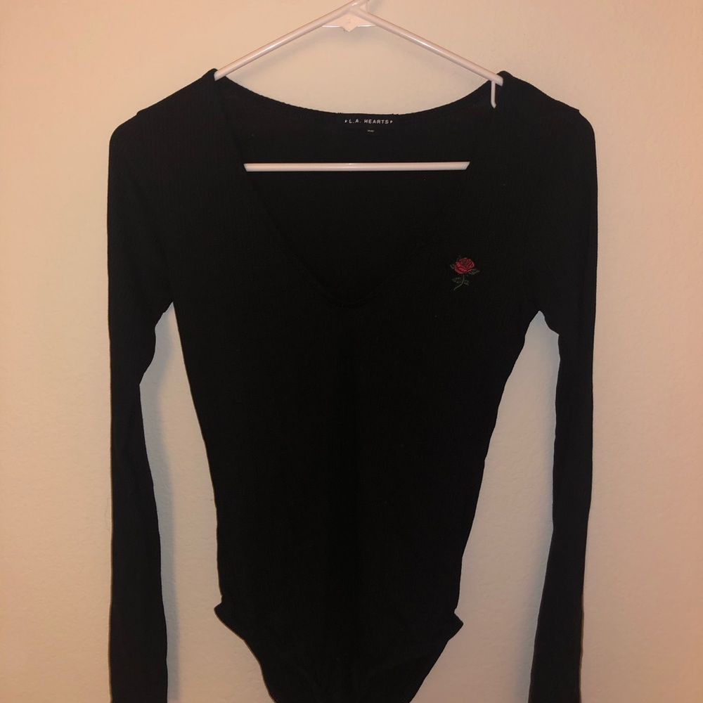 Black long sleeve  bodysuit